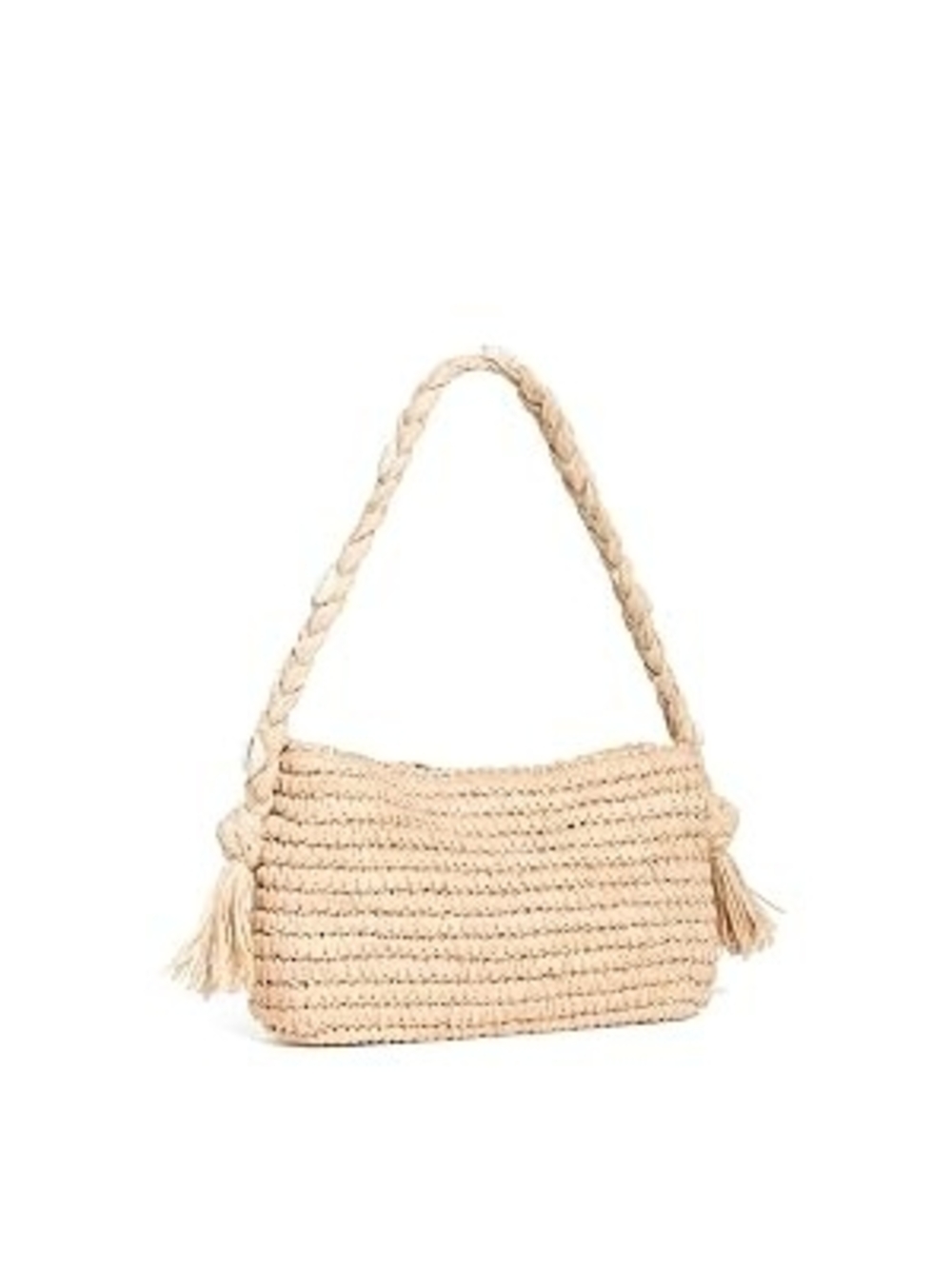 LSPACE Woven Straw Shoulder Bag in Natural